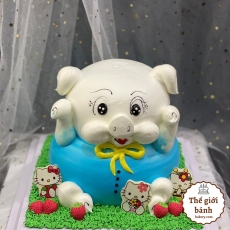 BÁNH KEM SINH NHẬT 12 CON GIÁP CON HEO