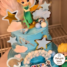 BÁNH KEM SINH NHẬT NHÂN VẬT HOẠT HÌNH ELSA MẪU 2