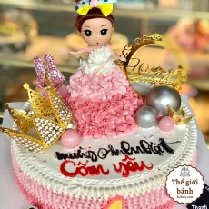 Bánh kem sinh nhật búp bê baby 4