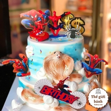 Bánh kem sinh nhật Spider man Mẫu 1