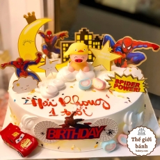 Bánh kem sinh nhật Spider man Mẫu 3