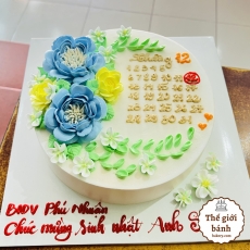 BÁNH KEM TẠO HÌNH NGÀY TRONG THÁNG - MẪU 4