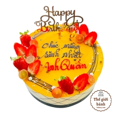 BÁNH SINH NHẬT DÂU TÂY DỄ THƯƠNG