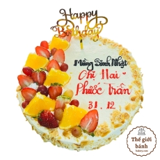 BÁNH SINH NHẬT HỌA TIẾT TRÁI CÂY 2