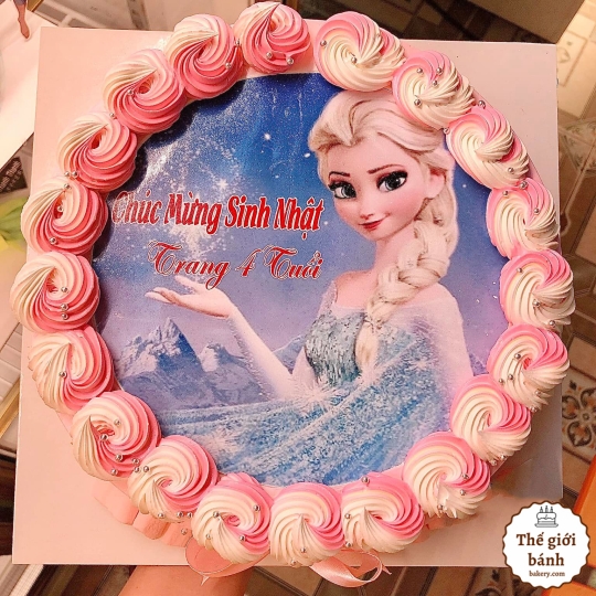 BÁNH KEM SINH NHẬT IN HÌNH ĐẶC BIỆT ELSA
