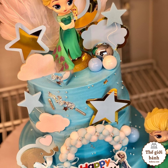 BÁNH KEM SINH NHẬT NHÂN VẬT HOẠT HÌNH ELSA MẪU 2